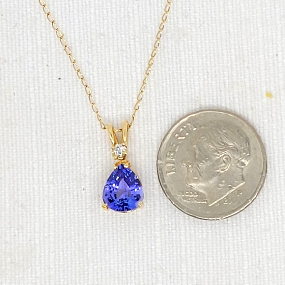Tanzanite pendant necklace - Picture 3 of 6
